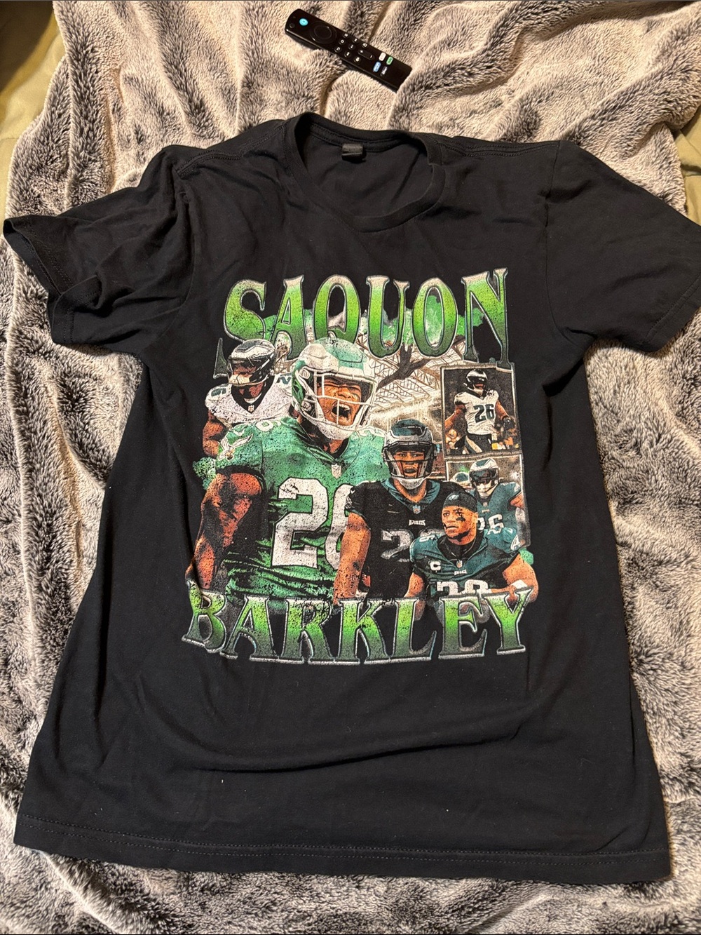 Saquon Barkley Philadelphia Eagles Graphic Tee - Black & Green